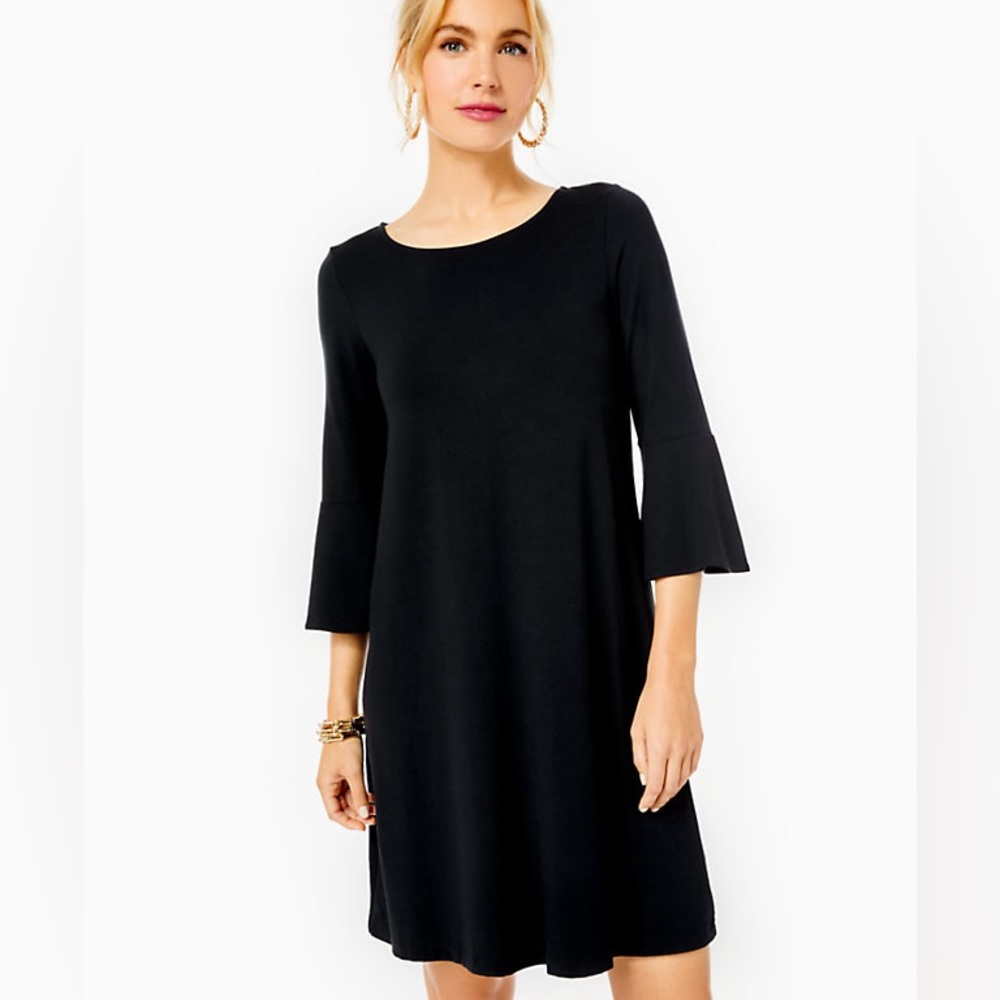 LILLY PULITZER | Ophelia flutter sleeve Dress in BLACK 🖤